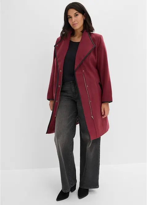 Cappotto corto in simil lana, bonprix