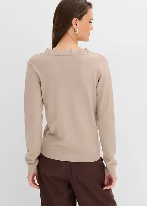Cardigan in filato fine di misto viscosa fluente, bonprix