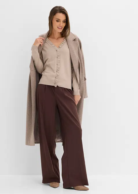Cardigan in filato fine di misto viscosa fluente, bonprix