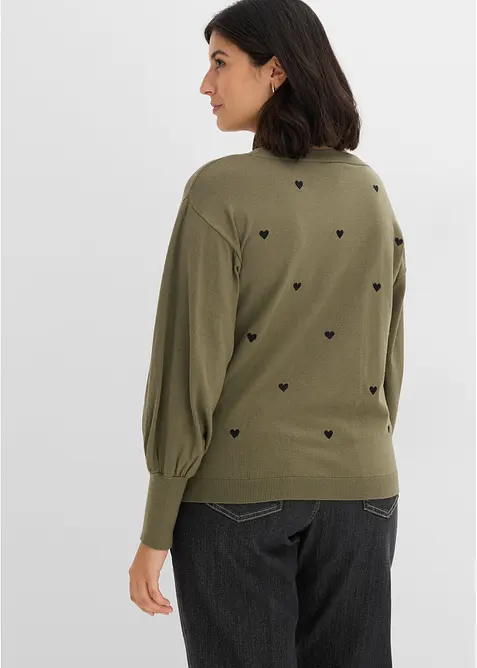 Maglione in filato fine misto viscosa, bonprix