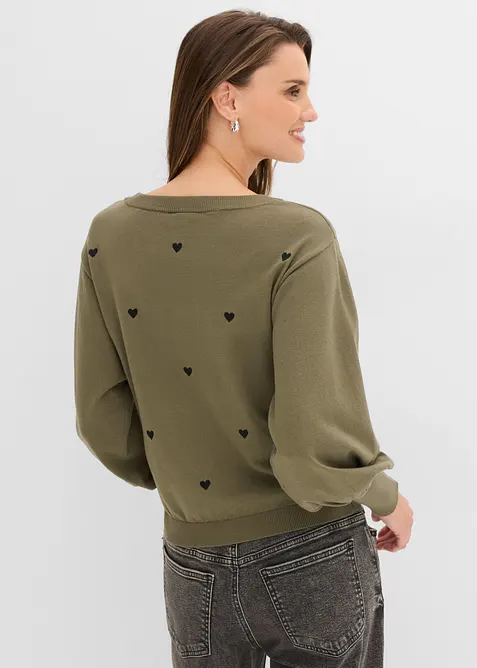 Maglione in filato fine misto viscosa, bonprix