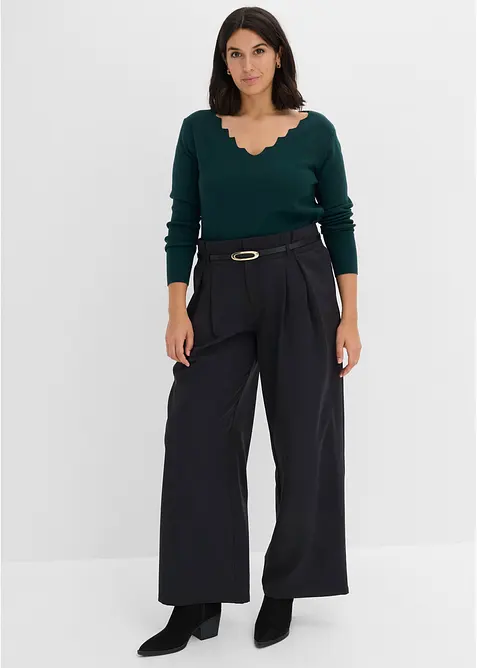 Maglia in filato fine di misto viscosa morbido, bonprix