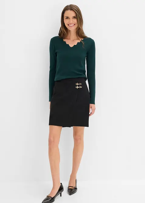 Maglia in filato fine di misto viscosa morbido, bonprix