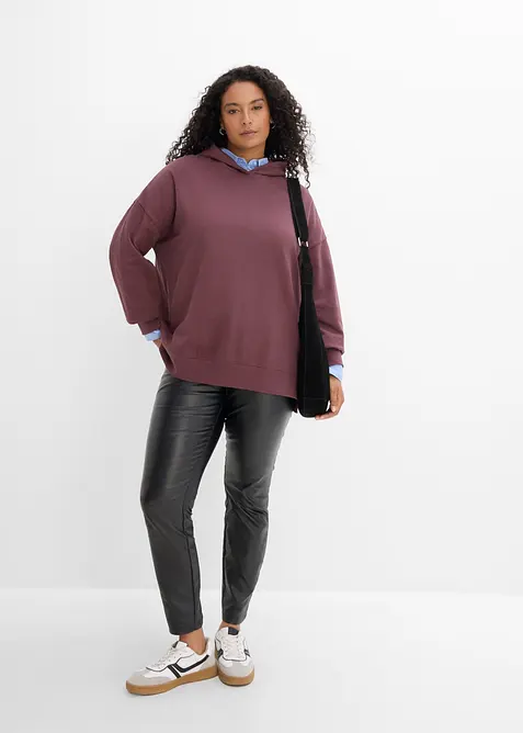 Felpa con cappuccio in puro cotone, bonprix