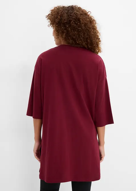 Maglia lunga oversize in puro cotone biologico, bonprix