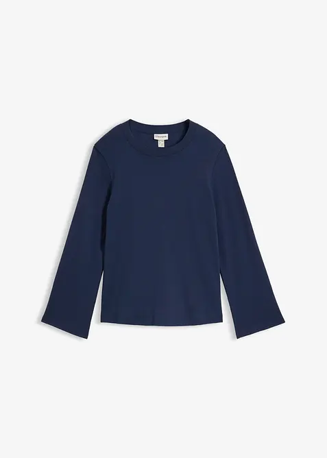 Maglia a maniche lunghe in puro cotone biologico, bonprix