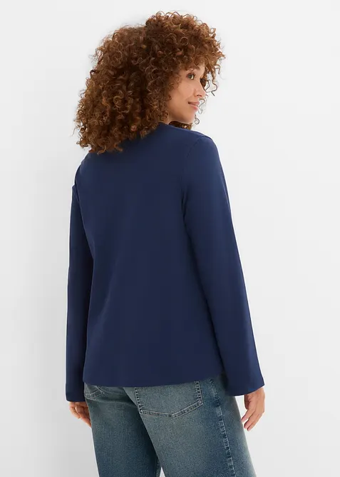 Maglia a maniche lunghe in puro cotone biologico, bonprix