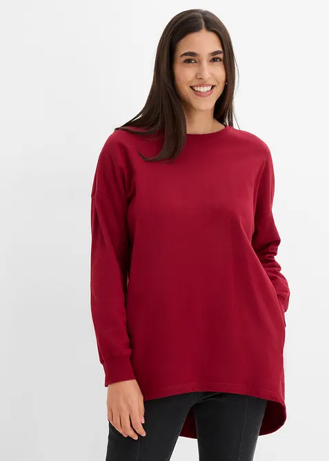 Felpa oversize in puro cotone, bonprix