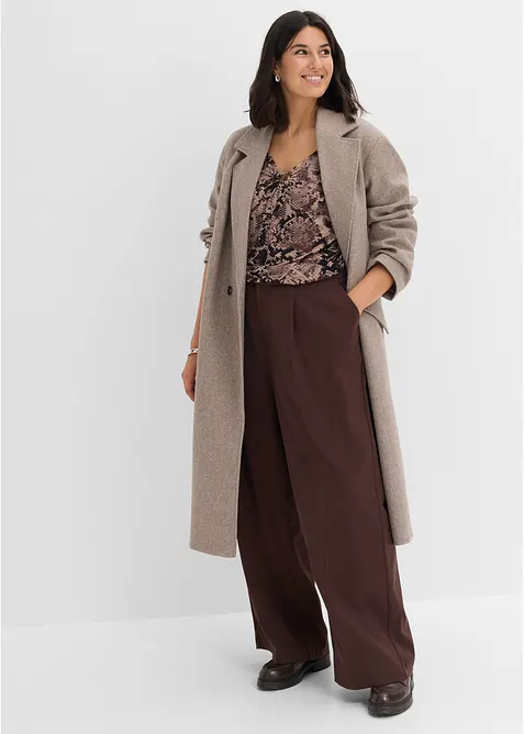 Maglia a maniche lunghe con accessorio, bonprix