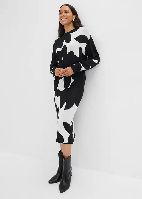 Abito in maglia di misto viscosa morbido, bonprix