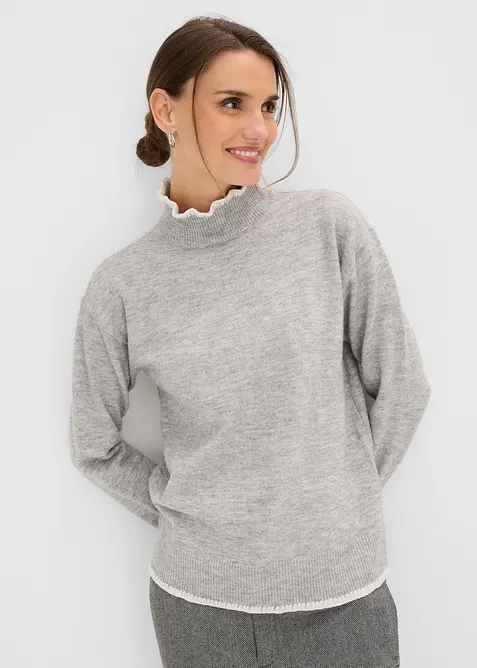 Maglione a collo alto, bonprix