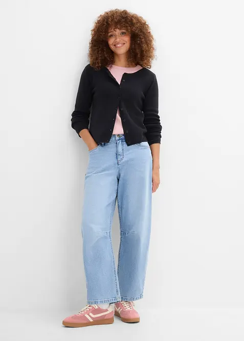 Cardigan corto in filato fine, bonprix