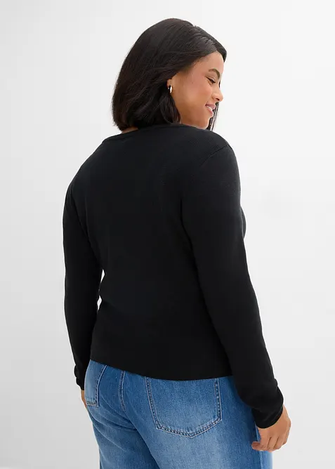 Cardigan corto in filato fine, bonprix