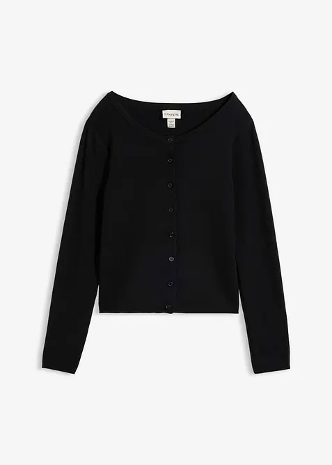 Cardigan corto in filato fine, bonprix