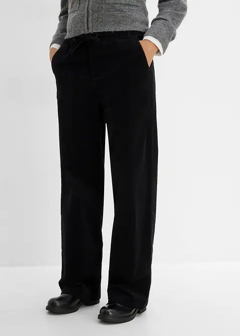 Pantaloni in velluto a coste di misto cotone, bonprix