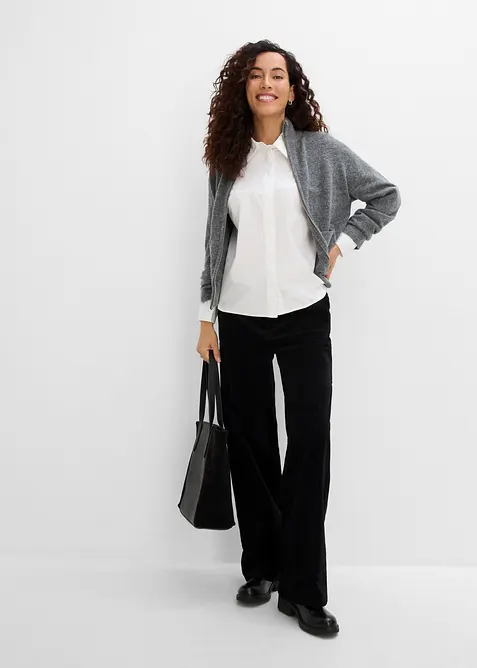 Pantaloni in velluto a coste di misto cotone, bonprix
