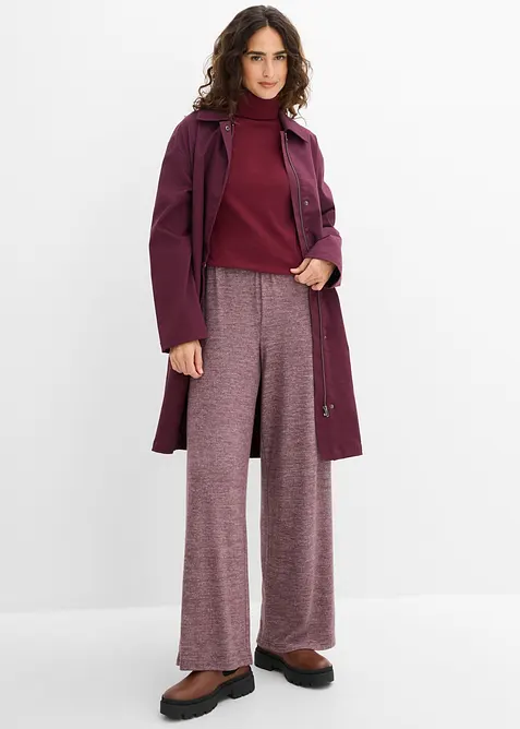 Pantaloni a palazzo effetto maglia, bonprix
