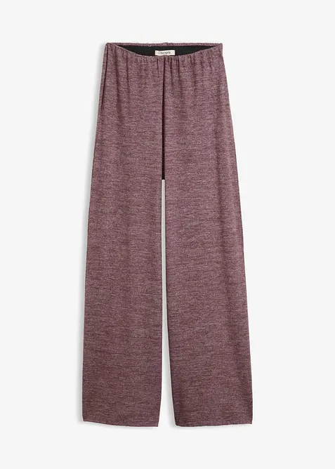 Pantaloni a palazzo effetto maglia, bonprix