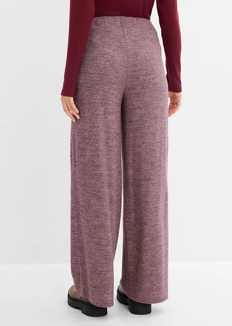 Pantaloni a palazzo effetto maglia, bonprix