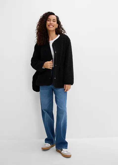 Giacca in pile teddy, bonprix