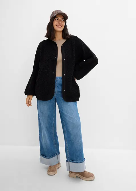 Giacca in pile teddy, bonprix