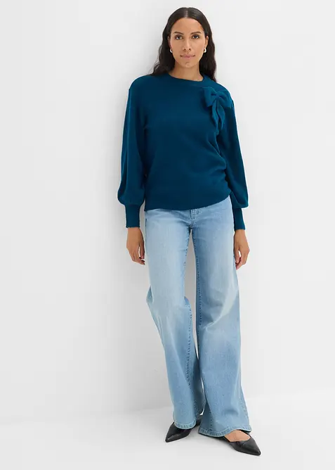 Maglione con fiocco, bonprix
