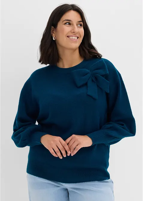 Maglione con fiocco, bonprix