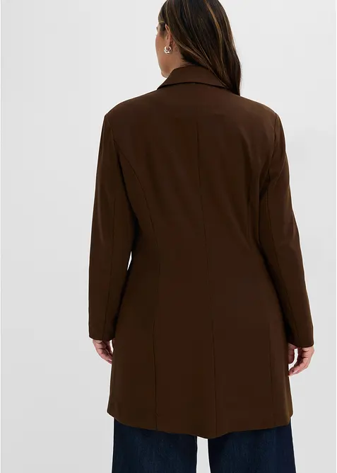 Blazer lungo in punto di Roma, bonprix
