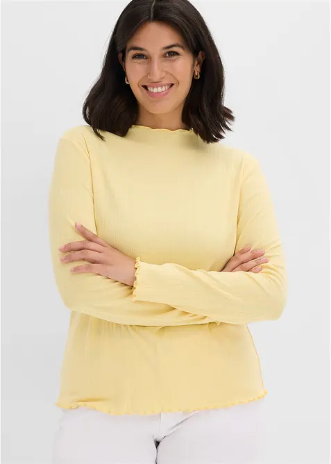 Maglia aderente a costine, bonprix