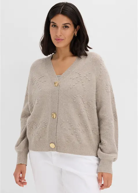 Cardigan testurizzato, bonprix