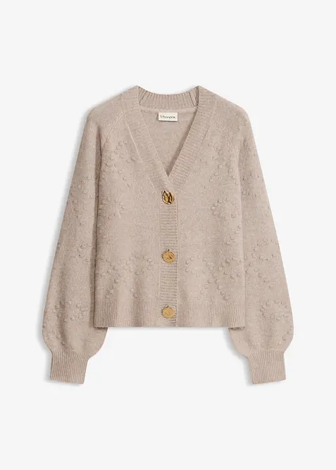 Cardigan testurizzato, bonprix