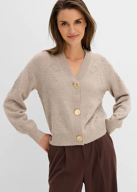 Cardigan testurizzato, bonprix