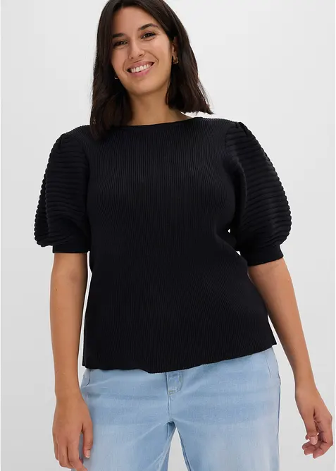 Maglione con maniche a palloncino, bonprix