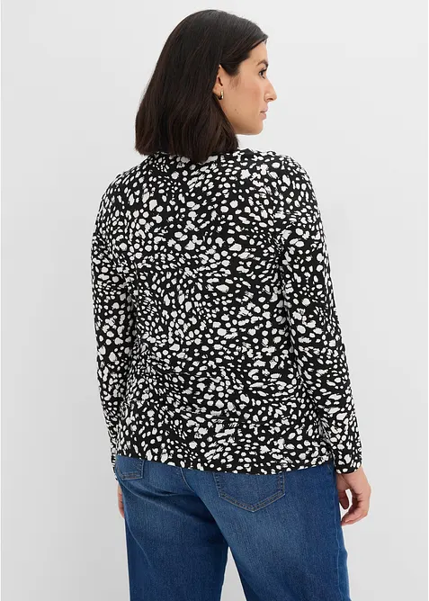 Maglia a maniche lunghe in misto viscosa morbido, bonprix