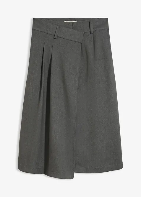 Gonna midi in misto viscosa, bonprix