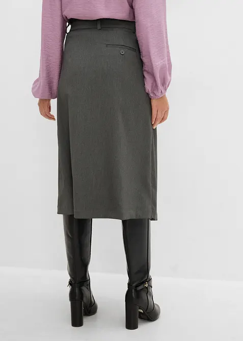 Gonna midi in misto viscosa, bonprix