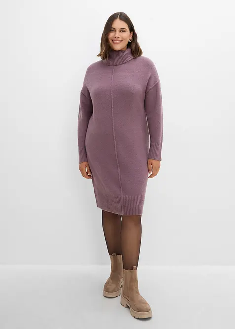 Abito in maglia con cucitura decorativa, bonprix