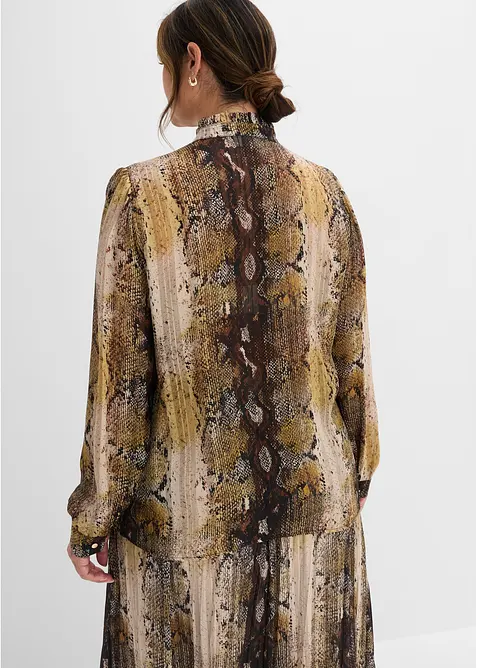 Camicetta in chiffon con fili glitterati, bonprix