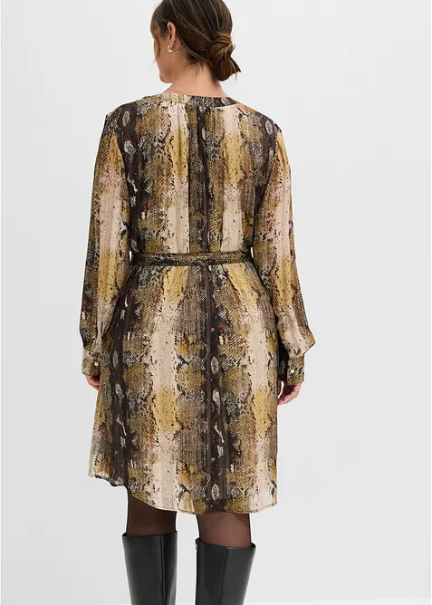 Abito di chiffon con fili glitterati, bonprix