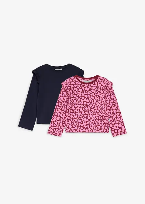 Maglia a maniche lunghe Lurchi in cotone biologico morbido (pacco da 2), Lurchi