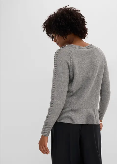 Maglione con maniche a pipistrello e percentuale di viscosa, bonprix