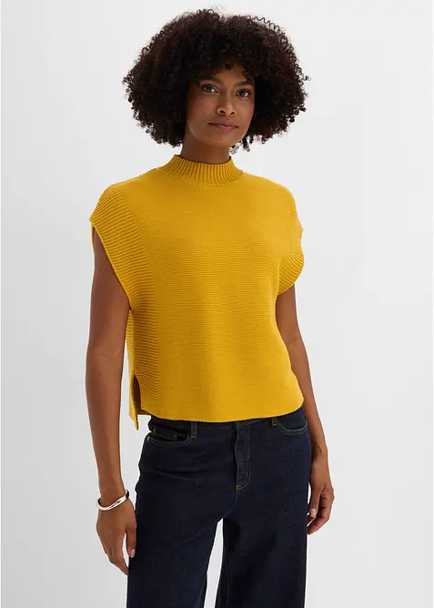 Gilet in maglia con viscosa, bonprix