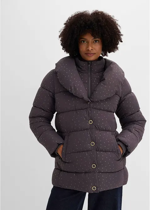Giacca trapuntata in fantasia glitterata, bonprix