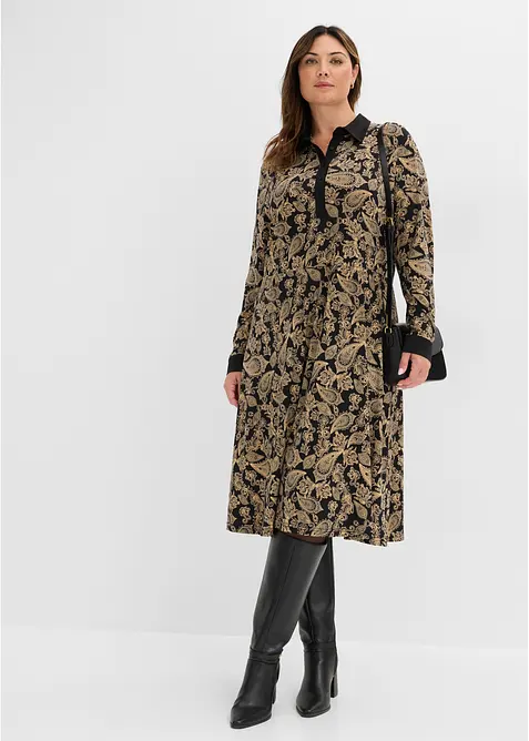 Abito di jersey con fantasia paisley, bonprix