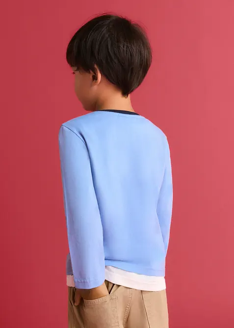 Maglia a maniche lunghe Lurchi in cotone biologico morbido, Lurchi