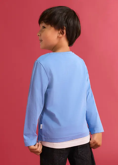 Maglia a maniche lunghe Lurchi in cotone biologico morbido (pacco da 2), Lurchi