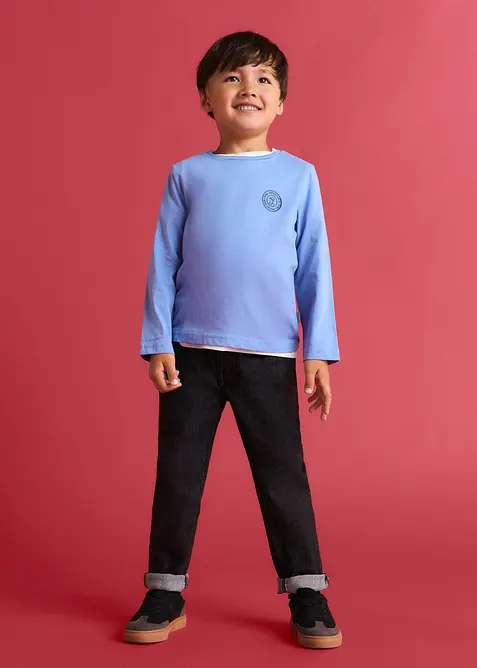 Maglia a maniche lunghe Lurchi in cotone biologico morbido (pacco da 2), Lurchi