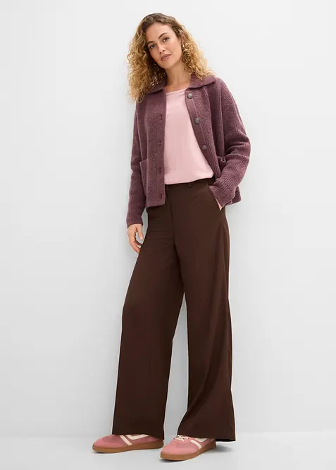 Pantaloni larghi con elastico in vita, bonprix