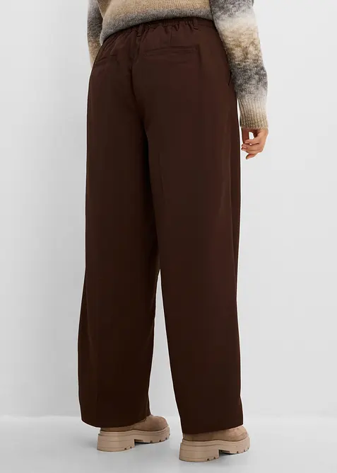 Pantaloni larghi con elastico in vita, bonprix