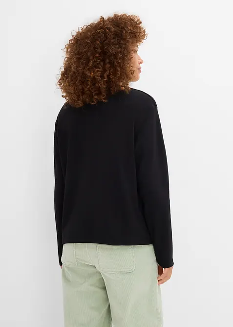 Maglia a maniche lunghe con cotone biologico pesante, bonprix